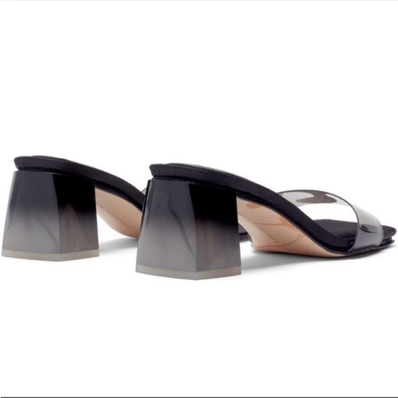 GOOD AMERICAN NEW Block Heel Square Toe Slide Sandal size 9 - Picture 10 of 12